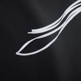 Women Round Neck Long-Sleeved Letter Print T-Shirt Blessed Shorts Two-Piece Set