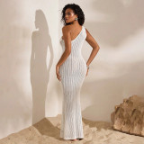 Women Solid Sexy Beach Cover-Up Bikini Beach Dress