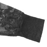 Women Spring Sexy Elegant V-Necklace Long-Sleeve Bodysuit