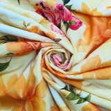 Women Spring Print V-Neck Camisole Maxi Dress