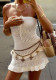 Women Solid Sexy Knitting Hollow-Out Beach Cover-Up Bikini Beach Dress