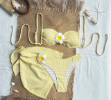 Women Stitched Sexy Bikini Three-Piece Swimwear