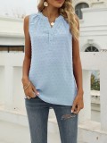 Plus Size Casual Holiday Elegant V-Neck Sleeveless Blouse