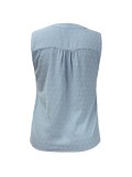 Plus Size Casual Holiday Elegant V-Neck Sleeveless Blouse