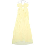 Women Summer Holidays Sexy Mesh See-Through Halter Neck Dress