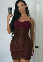 Women Summer Elegant Tassel Patchwork Strap Dress