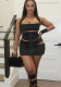 Women Summer Sexy Hollow Out Patchwork Solid Halter Neck Dress