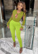 Women sexy hollow-out color-blocked top and skirt two-piece set