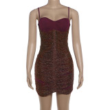 Women Summer Elegant Tassel Patchwork Strap Dress