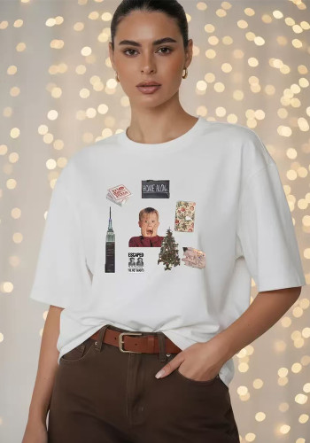 Women Cotton Short-Sleeve Summer Top