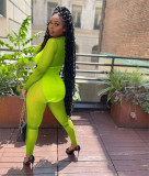 Women Sexy Mesh Patchwork Jumpsuit