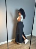 Women's Patchwork Denim Skirt