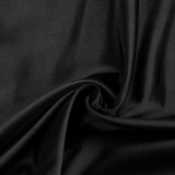 Spring Women's Solid Color Sexy Slim Fit Sleeveless Slit Lace Patchwork Evening Dress