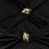 Women's Chic Cut Out Long Sleeve Slim Fit Solid Color Bodycon Dress