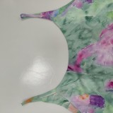 Spring Women's Chic Sexy Off-Shoulder Tie-Dye Slip Dress & Shawl Set