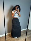 Women's Patchwork Denim Skirt