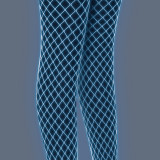 Women Summer Solid Sexy Hollow-Out Glow-in-the-Dark Mesh Pantyhose