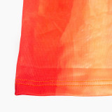 Women Autumn Off-Shoulder Lace-up Long-sleeved Printed Backless Maxi Dress