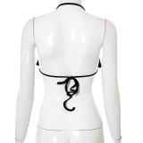 Women Spring/Summer Camisole Bandeau Sexy Backless Casual Top