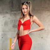 Women Spring/Summer Camisole Bandeau Sexy Backless Casual Top
