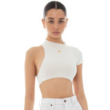 Women Summer Irregular Hollow-Out Sexy Top