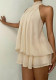 Women Elegant Solid Backless Halter Neck Sleeveless Jumpsuit