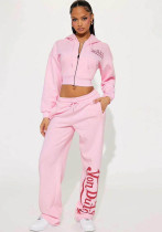 Women Casual Hoodies and Pants Two-Piece Set