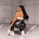 Women Autumn/Winter Halter Neck Sleeveless Top