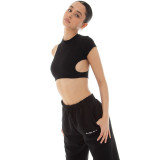 Women Summer Irregular Hollow-Out Sexy Top