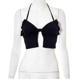 Women Spring/Summer Camisole Bandeau Sexy Backless Casual Top