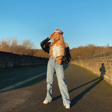 Women Autumn/Winter Halter Neck Sleeveless Top