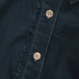 Women Casual Short-Sleeve Button-Up Shirt Dress