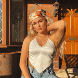 Women Autumn/Winter Halter Neck Sleeveless Top