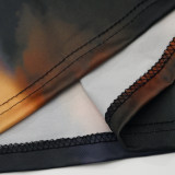 Women Summer Sleeveless Spaghetti Strap Printed Maxi Dress