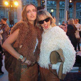 Women Autumn/Winter Sexy Backless Fur Collar Halter Neck Top Vest