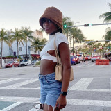 Women Summer Irregular Hollow-Out Sexy Top