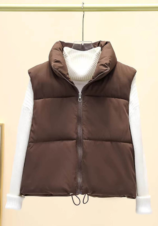 Women Autumn/Winter Sleeveless Padding Vest