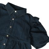 Women Casual Short-Sleeve Button-Up Shirt Dress