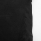 Women Solid Round Neck Short-sleeved Bodycon Dresses