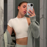 Women Summer Irregular Hollow-Out Sexy Top