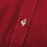 Women Casual Short-Sleeve Button-Up Shirt Dress