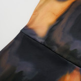 Women Summer Sleeveless Spaghetti Strap Printed Maxi Dress