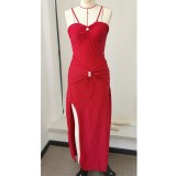 Women's Strapless Triangle One-Piece Swimsuit Beachwear