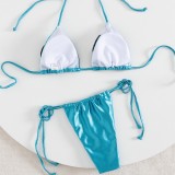 Women's Sexy Lace-Up Sequin Bikini Two-Piece Swimsuit