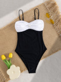 Women's Strapless Triangle One-Piece Swimsuit Beachwear