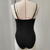 Women's Strapless Triangle One-Piece Swimsuit Beachwear