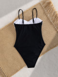 Women's Strapless Triangle One-Piece Swimsuit Beachwear