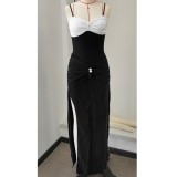 Women's Strapless Triangle One-Piece Swimsuit Beachwear