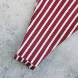 Women's Sexy Printed Lace-Up Bikini Two-Piece Swimsuit