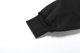 Women Spring Casual Hooded Crop Top and Wide-Leg Pants Two-Piece Set